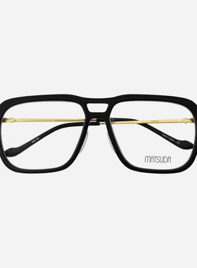 日本MATSUDA松田眼镜框男飞行员纯钛超轻潮流大框大脸眼镜架M2062
