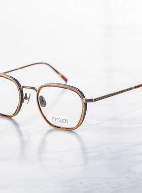 日本限定MATSUDA松田眼镜框纯钛超轻雕花全框男女款眼镜架M3101-i