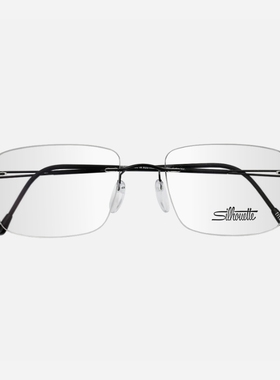 无螺丝诗乐眼镜框男款无框方形纯钛超轻商务大脸斯文眼镜架5569