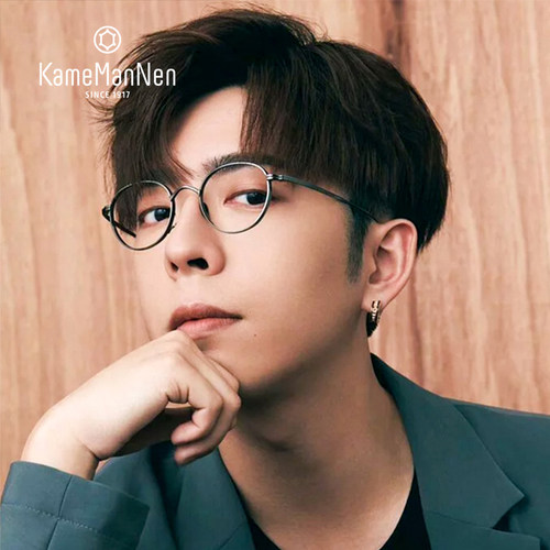 KameManNen万年龟纯钛圆框眼镜框