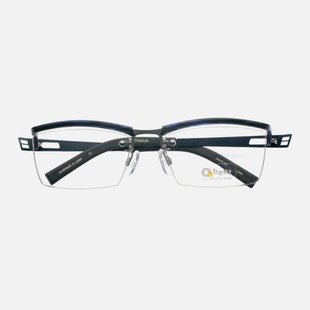 ONBEAT日本手工眼镜框男近视可配方框复古超轻纯钛斯文眼镜架511H