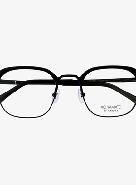 kio yamato日本手工眼镜框男纯钛超轻潮流复古眉框近视眼镜架278