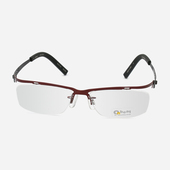 日本ONBEAT手工眼镜框男款 眉线框半框大脸商务超轻纯钛眼镜架702H