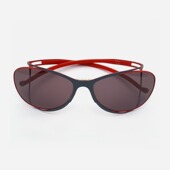 SPEC ESPACE手工眼镜框墨镜男大脸超轻纯钛红色运动女太阳镜9604