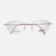 诗乐眼镜架女半框纯钛无螺丝商务气质超轻时尚 小脸近视眼镜框4567