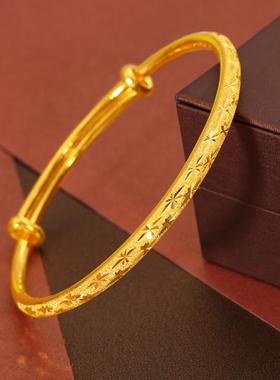 送妈妈礼满天星真金手镯百搭