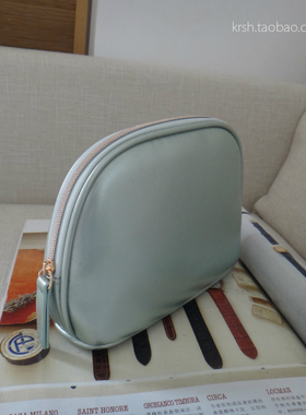 19新款 la mer 海蓝之谜 清新浅绿色定型款化妆包 手拿包