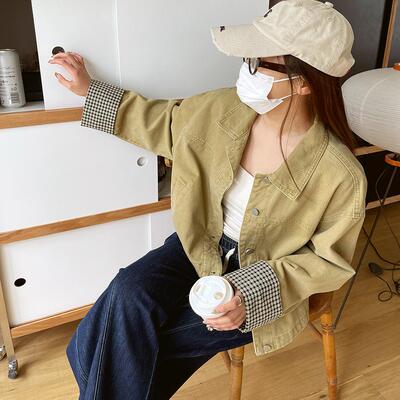 宽松休闲工装风牛仔短外套