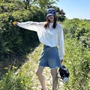 自在夏日 户外休闲防晒立领短款 阿秋 薄款 上衣外套女夏季 宽松开衫