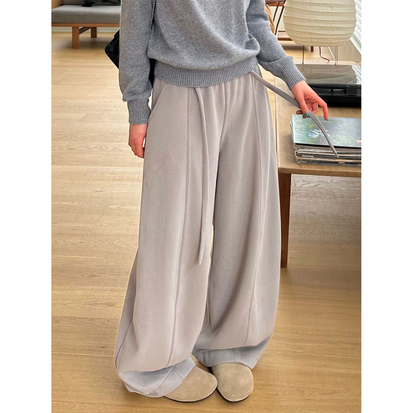 美式高街宽松直筒休闲裤