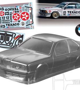 1/10油电房RC漂移模型 PC透明车壳 TeamC 宝马BMW 635CSi复古1984