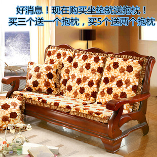 实木沙发垫防滑坐垫带靠背加厚红木老板椅靠垫联邦椅垫子四季 通用