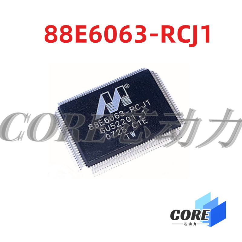 88E6063-C1-RCJ1C000 QFP128丝印88E6063-RCJ1全新以太网芯片