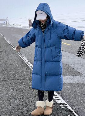 加厚羽绒棉服女长款宽松ins港风面包服棉衣2024年冬季新棉袄外套