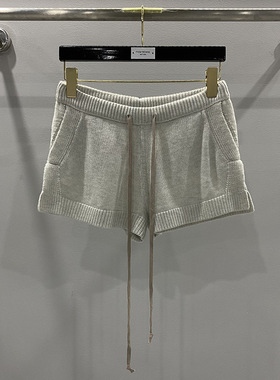 SUBHUMAN女款丨春夏新品韩版时尚羊毛针织舒适毛织休闲短裤子黑灰