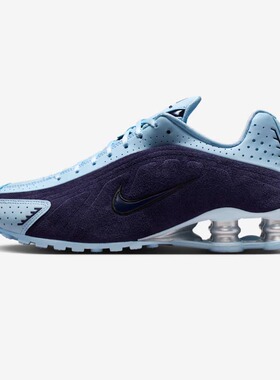 耐克 Nike Shox R4 蓝色 时尚舒适透气跑步鞋 HQ7739 500 现