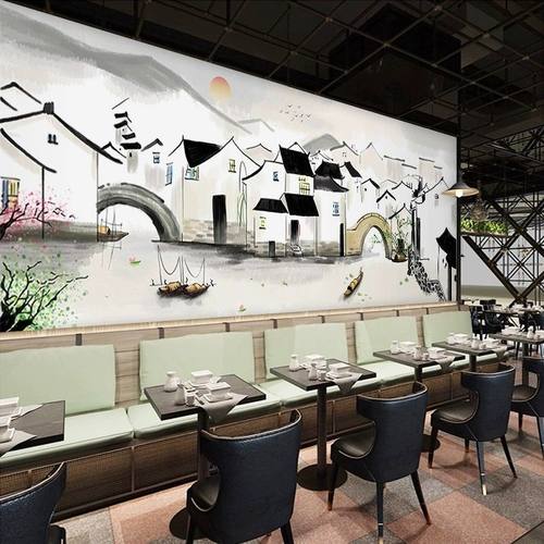 火锅店壁纸餐饮店墙纸商用餐饮