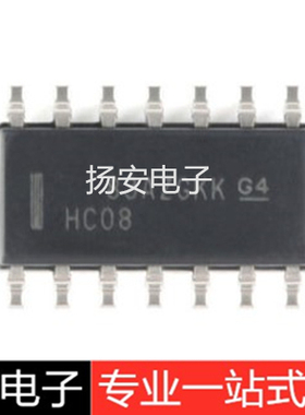 全新原装 74HC08 74HC08D SN74HC08DR SOP14 四路2输入逻辑芯片