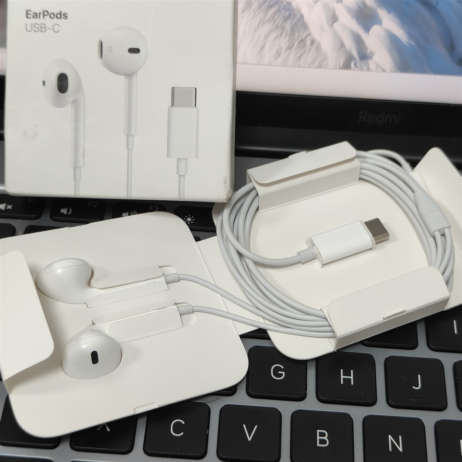 适用于EarPods有线耳机typeC闪电口iPad iPhone转3.5mm转换器