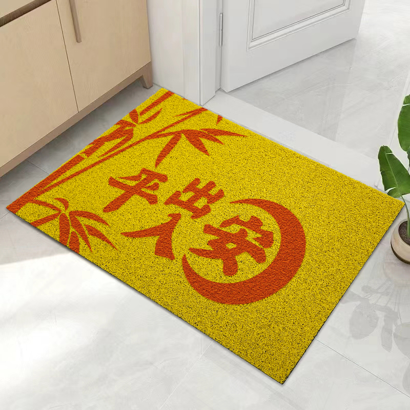 入户门黄色地毯出入平安门垫家用大门口除尘脚垫玄关防滑耐脏地垫
