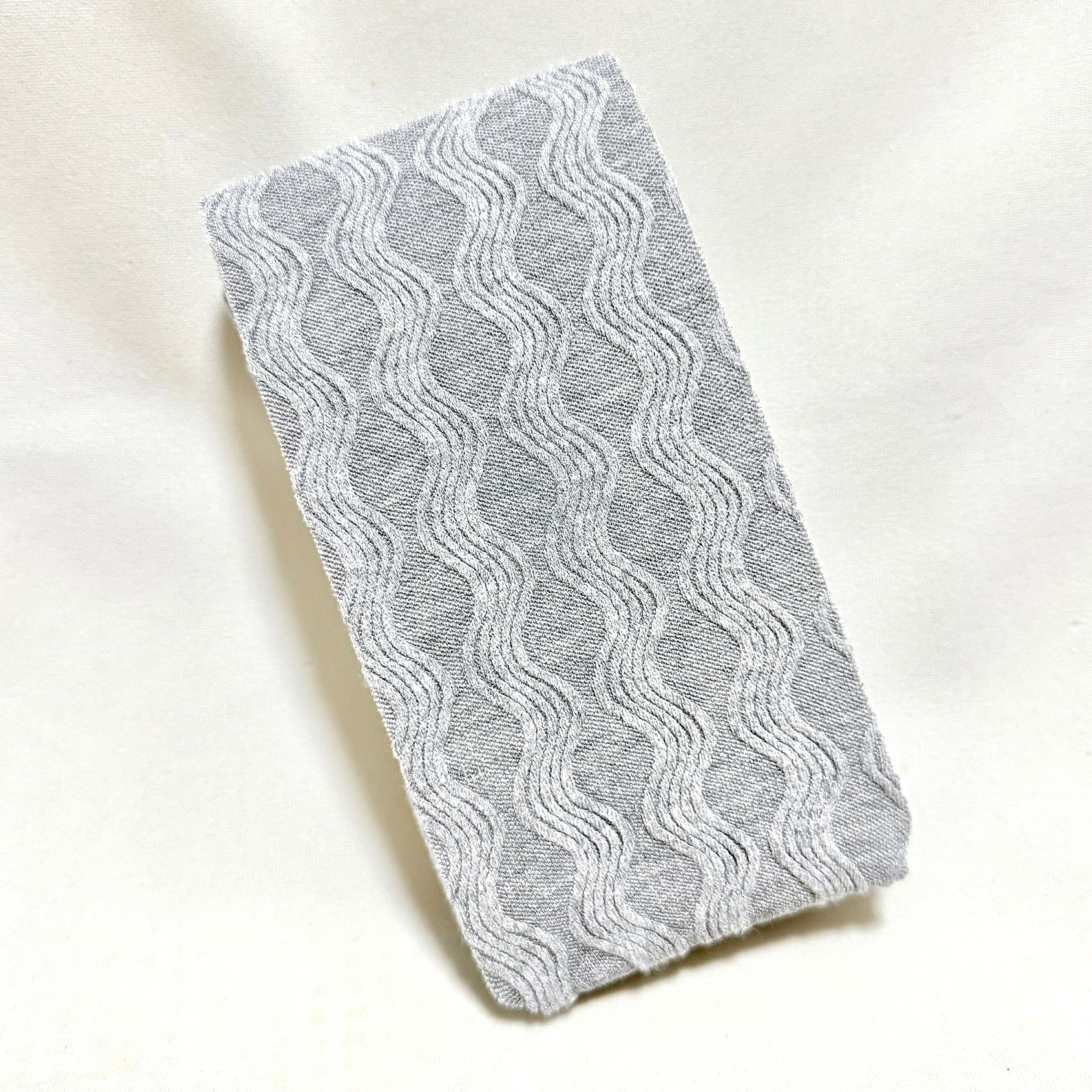 日系浅灰色波浪纹针织打底连裤袜