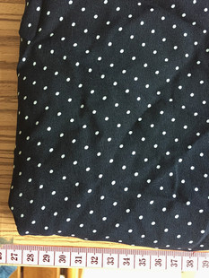 零布头手工diy布料 145cm卖6元 圆点印花弹力雪纺布料 63cm