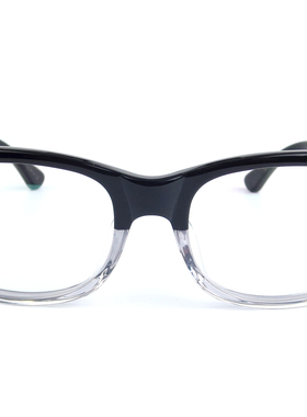 上目闪电镜架板材大框近视男士眼镜框71578