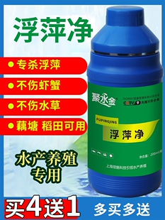 浮萍净浮萍一扫光水产养殖浮萍清除剂虾蟹鱼塘不伤水草浮萍一喷灵