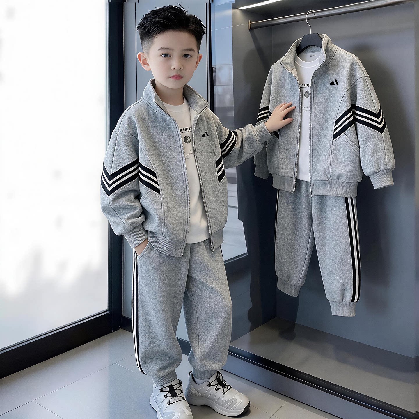 儿童运动套装男童春秋季2026新款