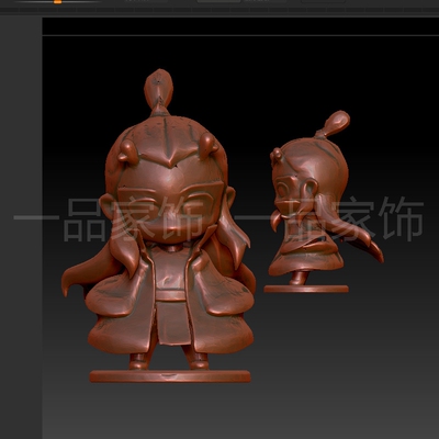 熬丙的的Qstl雕刻图圆雕图模型文件三维立体精雕图3d打印图