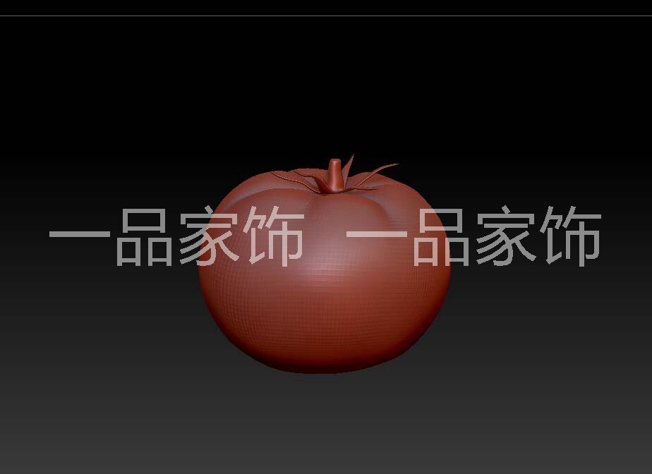 3西红柿488--圆雕图stl模型三维图立体图精雕图3d打印非实物