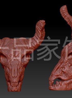 骷髅头冠核雕图圆雕图stl模型三维图立体图精雕图3d打印非实物
