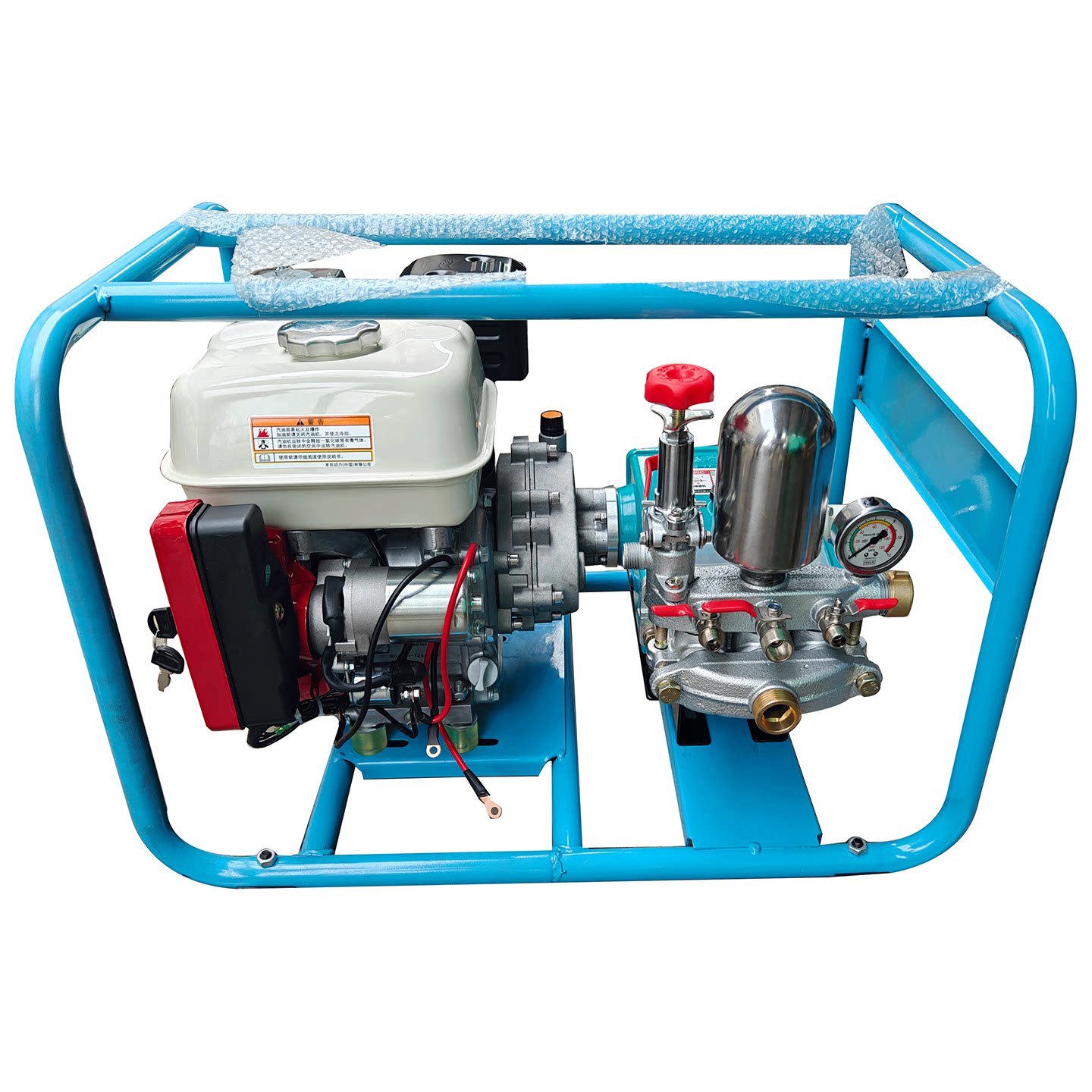 本田GX200汽油机配裕农烈豹549型直连泵打药高压喷雾机组农用园林