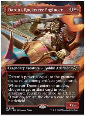 【铃铛卡牌】万智牌 英文 乙太漂移DFT 异画 窜天鬼工程师达雷迪