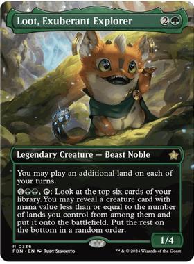 【铃铛卡牌】万智牌 英文 基石 FDN 异画 金 兴奋探险家烂宝 336