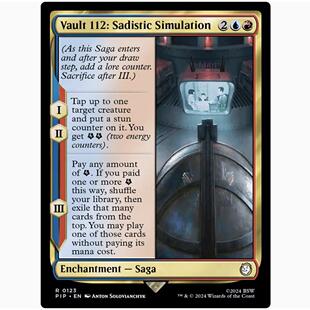 【铃铛卡牌】 万智牌 英文 辐射 PIP 潮涌闪 金 112号避难所