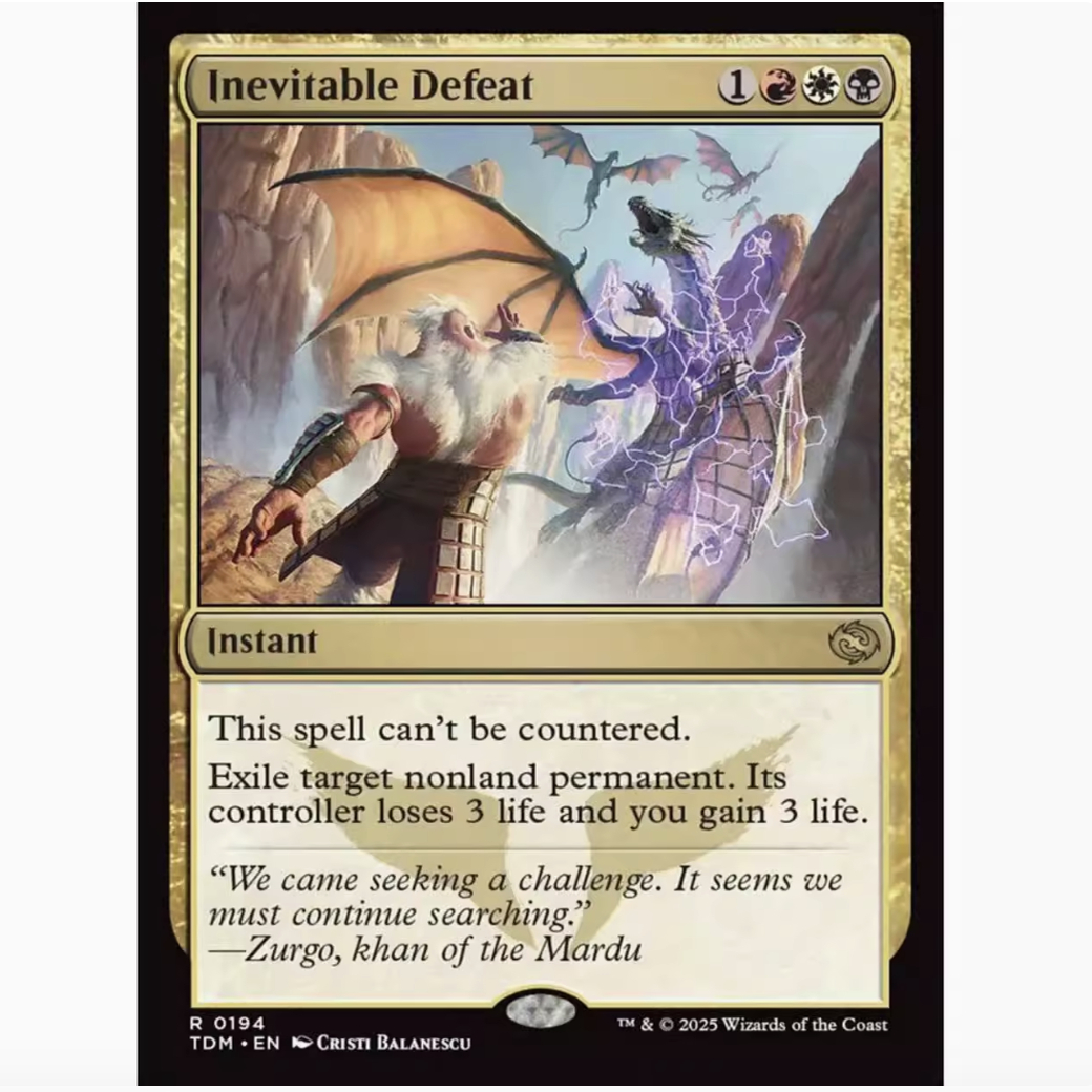 【铃铛卡牌】万智牌 英文 龙岚录 TDM 闪 金 注定失败 194