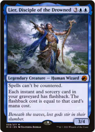 【铃铛卡牌】 万智牌 英文 黯夜猎踪 mid 秘稀 翻涌神信徒列尔