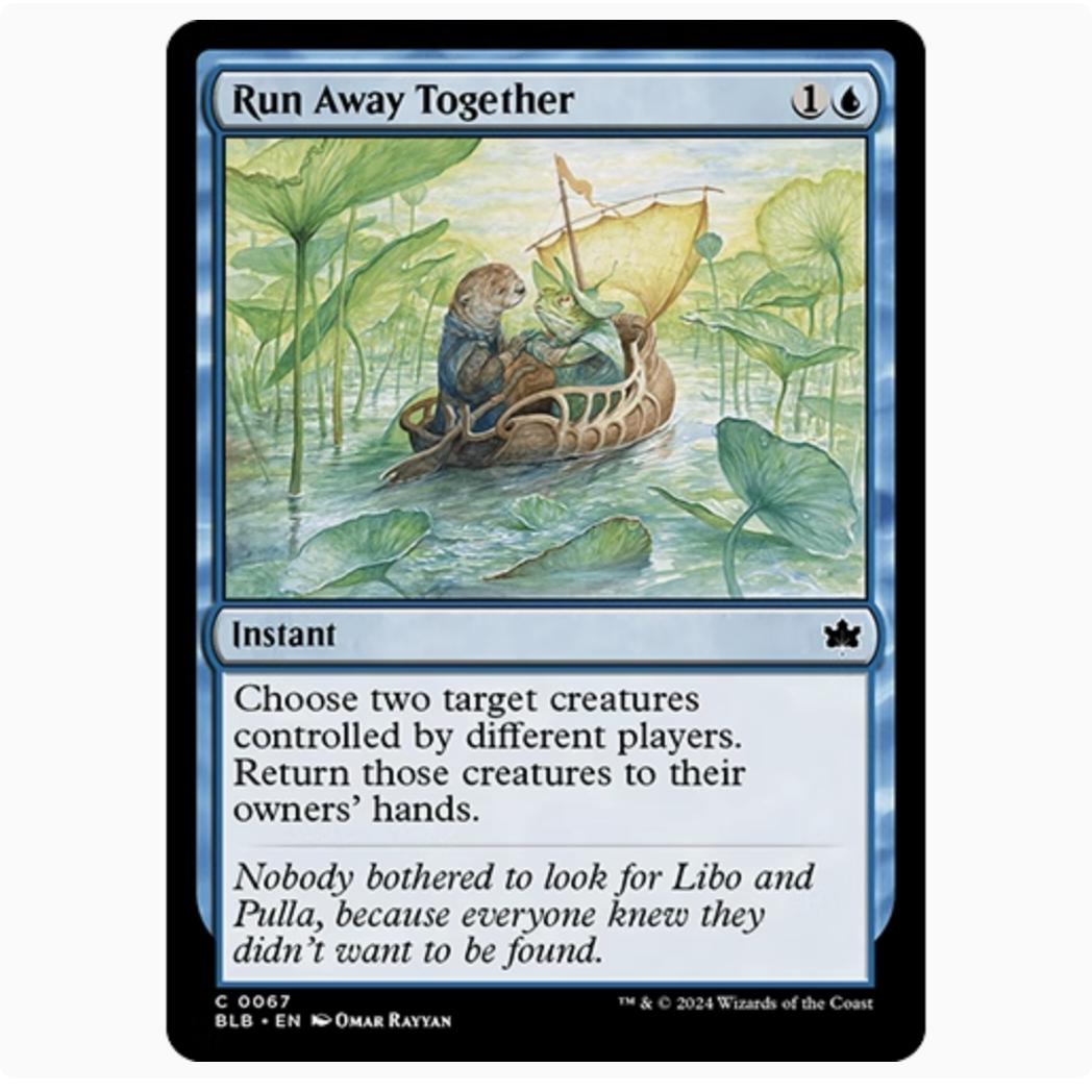 【铃铛卡牌】万智牌 英文 班隆洛 BLB 闪 银 携手奔逃 067