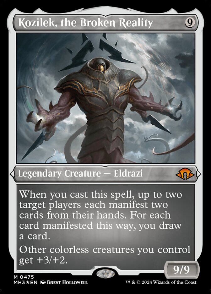 【铃铛卡牌】万智牌 英文 摩登新篇3 蚀刻闪 实界破碎寇基雷 美印