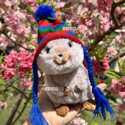 日本正版sunlemon短尾袋鼠矮袋鼠Quokka毛绒玩具公仔礼物可爱玩偶