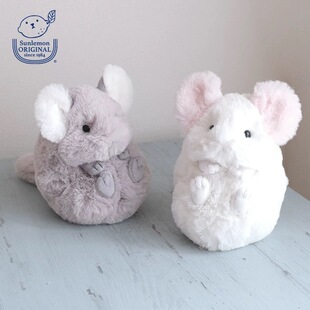 日本sunlemon滚动系列仿真龙猫毛绒玩偶玩具公仔可爱娃娃节日礼物