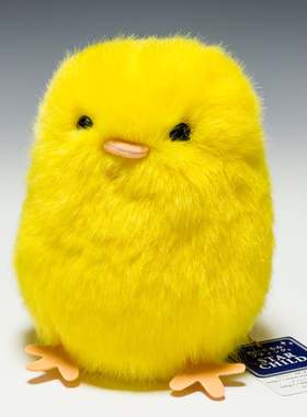 日本正版starchild毛茸茸小黄鸡仿真动物小鸡毛绒玩具玩偶礼物