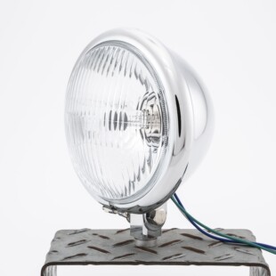 下锁式 台湾 5.75寸圆 复古 经典 电镀银 台产复古 大灯