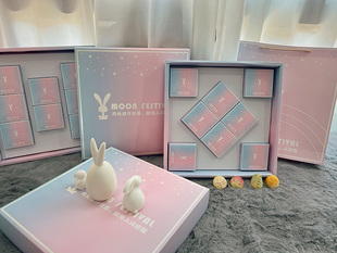 2025新款月饼包装盒6/8粒装酒店文创中秋礼盒广式糕点礼品盒现货