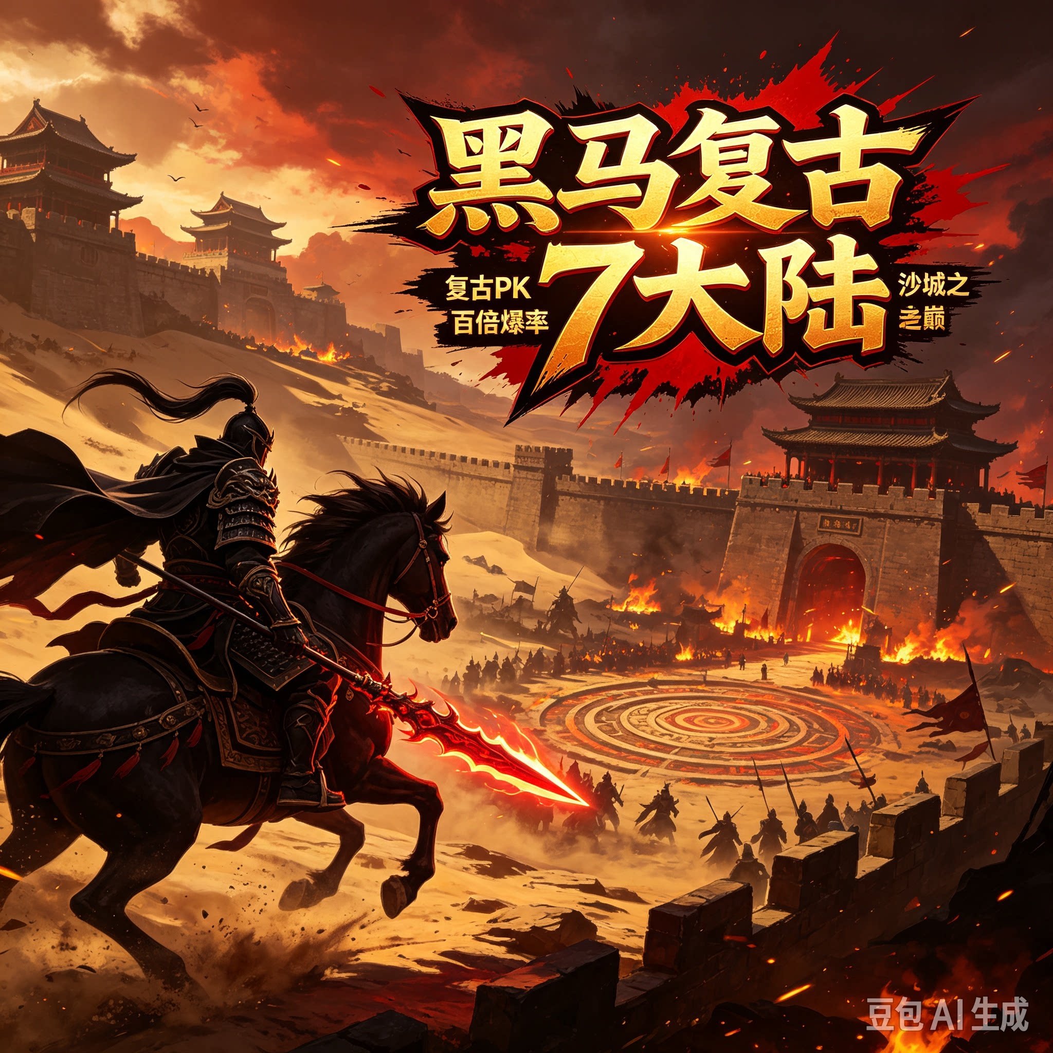 传奇单机联机-神之黑马复古7大陆-一键安装-微端.好玩