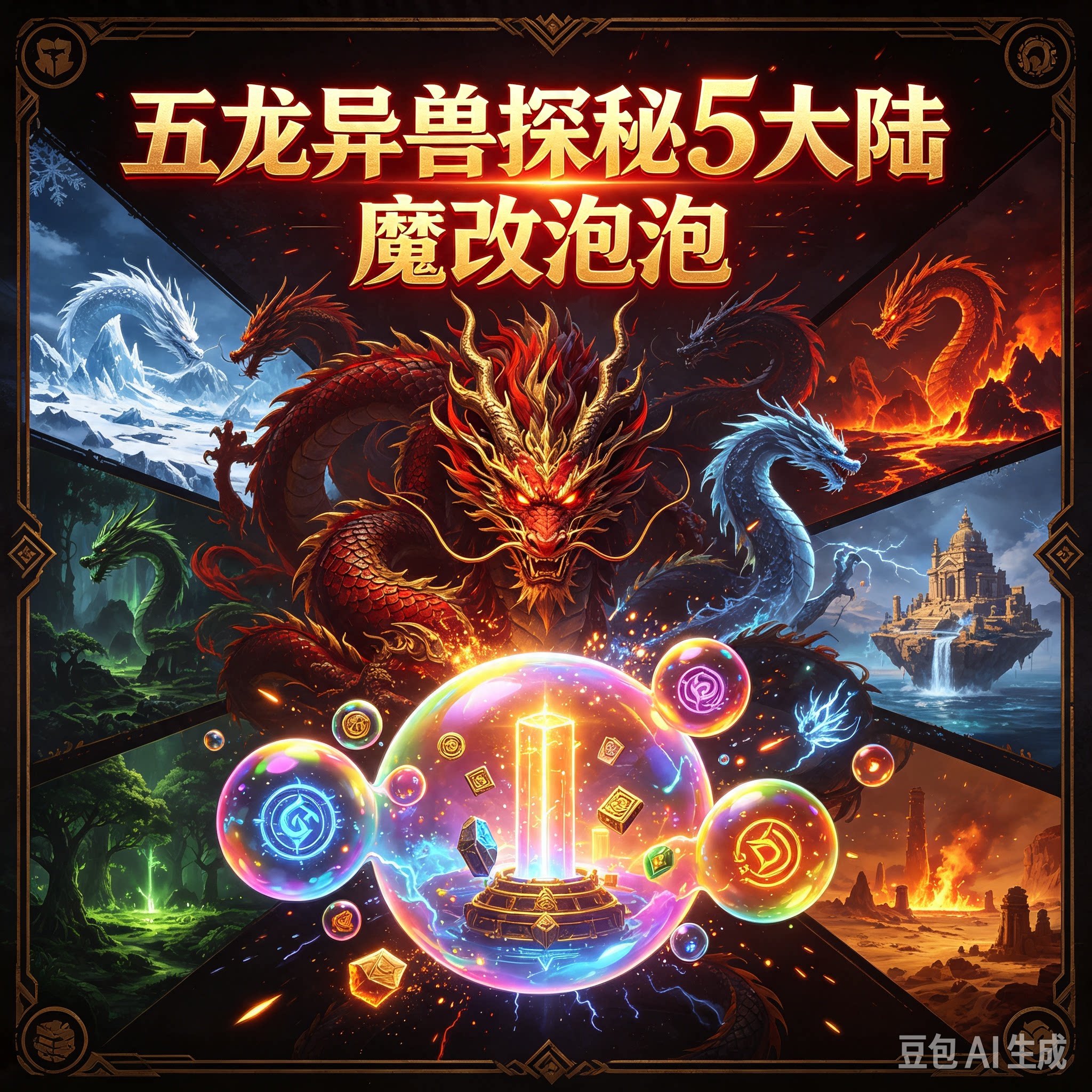 传奇单机联机-五龙异兽探秘复古5大陆-一键安装-微端-自动发货