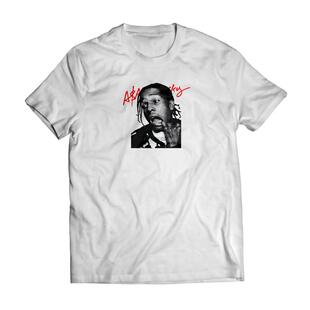 黑人嘻哈明星A$AP Rocky无罪释放纪念限定签名T恤短袖