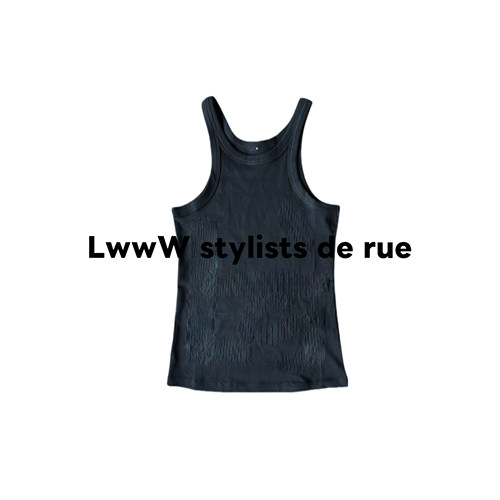 Tanktop”针织坦克挖肩背心