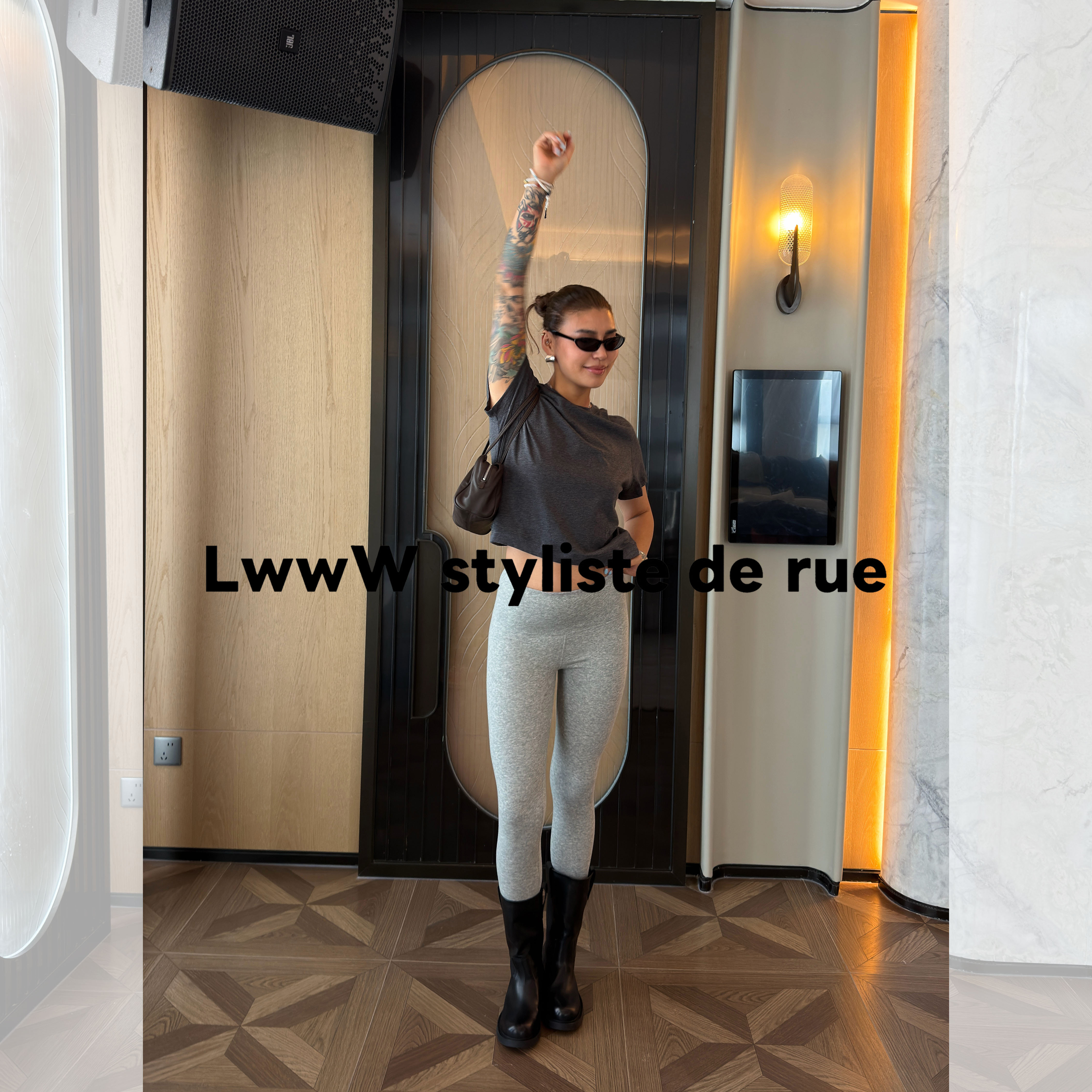 棉感随心裁长款legging